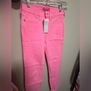 Lilly Pulitzer Pink NoLynn High Rise Jeans NWT Size 00
